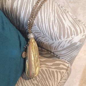 Elegant Gold Wristlet For Evening Events